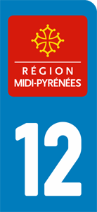 sticker 12 - Aveyron (moto)