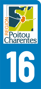 sticker 16 - Charente (moto)