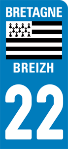 sticker 22 - Côtes d'Armor (moto)