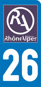 sticker 26 - Drôme (moto) - 2015