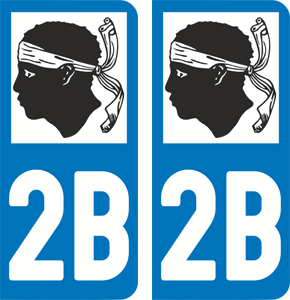sticker 2B - Haute-Corse