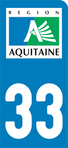 sticker 33 - Gironde (moto)