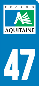 sticker 47 - Lot-et-Garonne (moto)