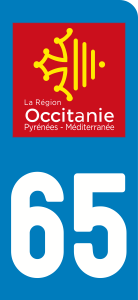 sticker 65 - Hautes Pyrenees moto 2017