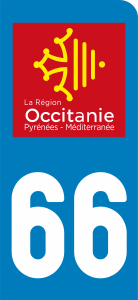 sticker 66 - Pyrénées Orientales moto 2017