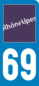 sticker 69 - Rhône (moto)