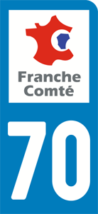 sticker 70 - Haute-Saône (moto)