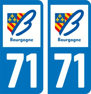 sticker 71 - Saône-et-Loire