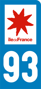 sticker 93 - Seine-Saint-Denis (moto)