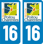 sticker 16 - Charente