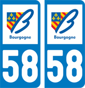 sticker 58 - Nièvre