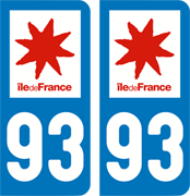 sticker 93 - Seine-Saint-Denis