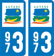 sticker 973 - Guyane