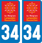 autocollant 34 - Herault